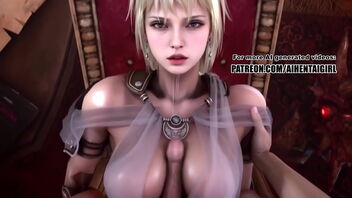 Sophitia Alexandra in uncensored anime cosplay in Soulcalibur-themed 3D hentai