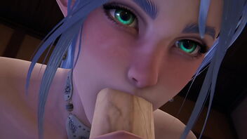 Elf in 3D hotel room hentai uncensored SFM