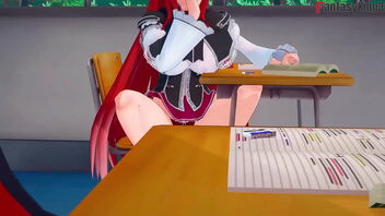 3D animated fantasy with Rias Gremory and Issei in HS DXD NTR Madness 3.