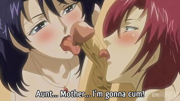 Step mother and step aunt seduce young man in this uncensored hentai cartoon.