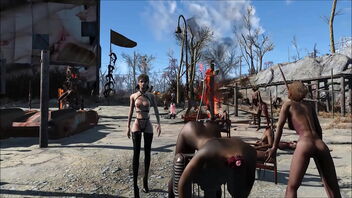 Beautiful anime-style video of extreme BDSM action in Fallout 4