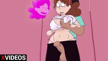 3D animated porn with Dipper and Mabel from the Adventure Time cartoon