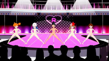 3D animated Pokémon girls under mind control to dance naked.