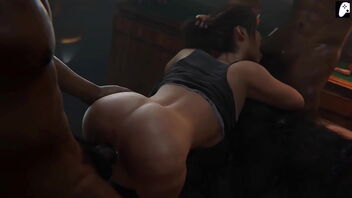 Beautiful girls from Resident Evil in 3D porn movie with big ass and big tits