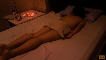 A young woman receives a sensual Nuru massage with Thai techniques that makes her have a number of orgasms.