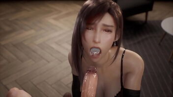 Tifa Lockhart in uncensored 3D hentai with big tits and teen beauty