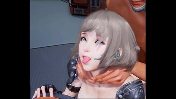 Beautiful 3D animated hentai with ahegao face, big ass, and tits.