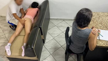 It is a pleasure for me to have my step uncle to give me a massage because it feels good when he touches my pussy.