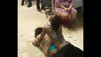 Skinny stripper in BBW pants is a voyeur’s dream