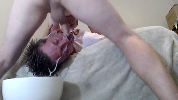 Gay homemade video with extreme throat fucking and gagging