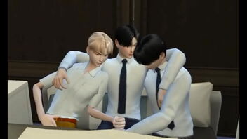 A threesome with gay Sims in the Sims 4