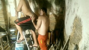 Alternative stepfather’s amateur video shows him inspecting his stepson’s work.